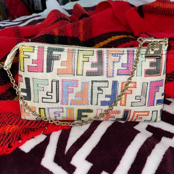 Fendi Handbags - 🛑 SOLD 🛑 - Fendi Zucca chain multicolor pochette excellent cond PRELOVED